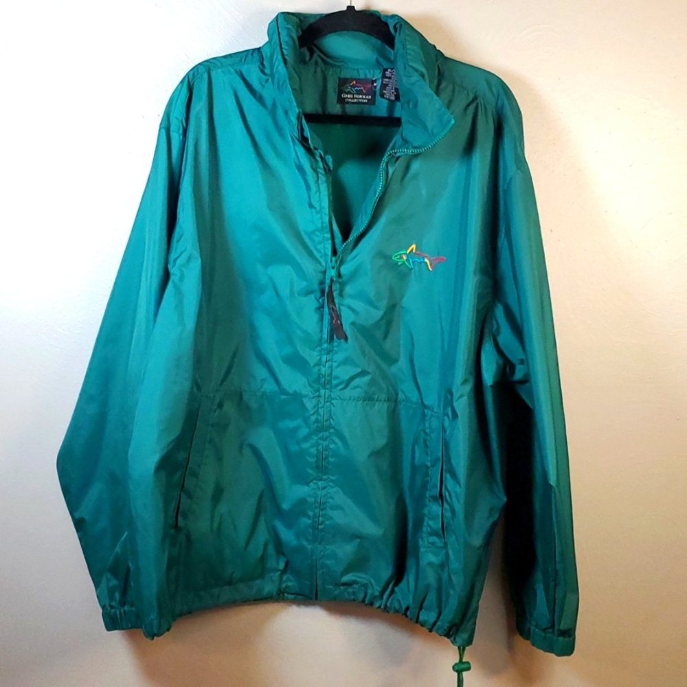 Greg Norman vintage windbreaker. Green, size XL